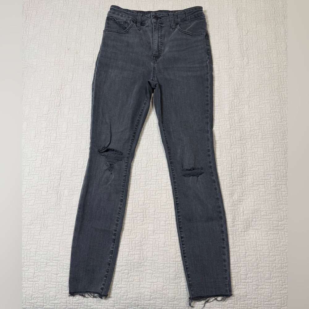Madewell Curvy High-Rise Skinny Jeans in Black Sea Women's Size 27
